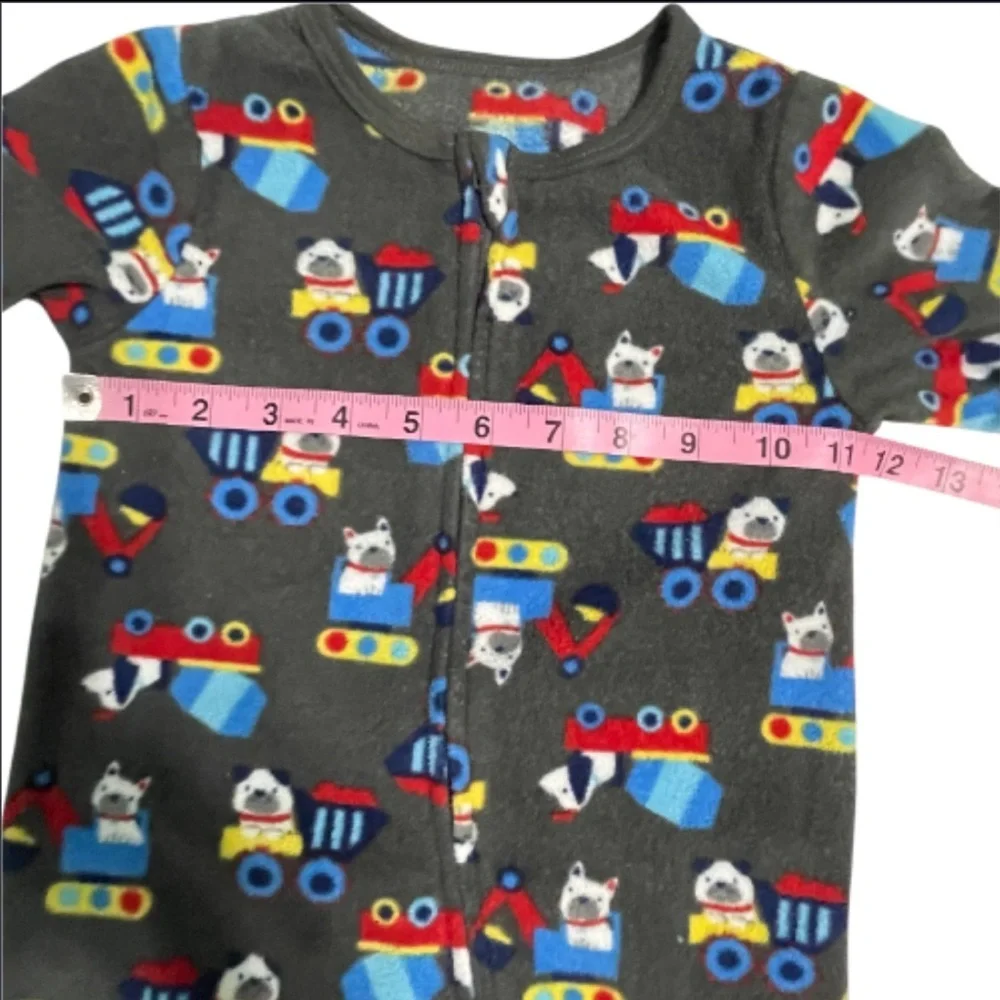 Kids Headquarters  Set of 2 Striped Red and Gray Kids One Piece Pajamas